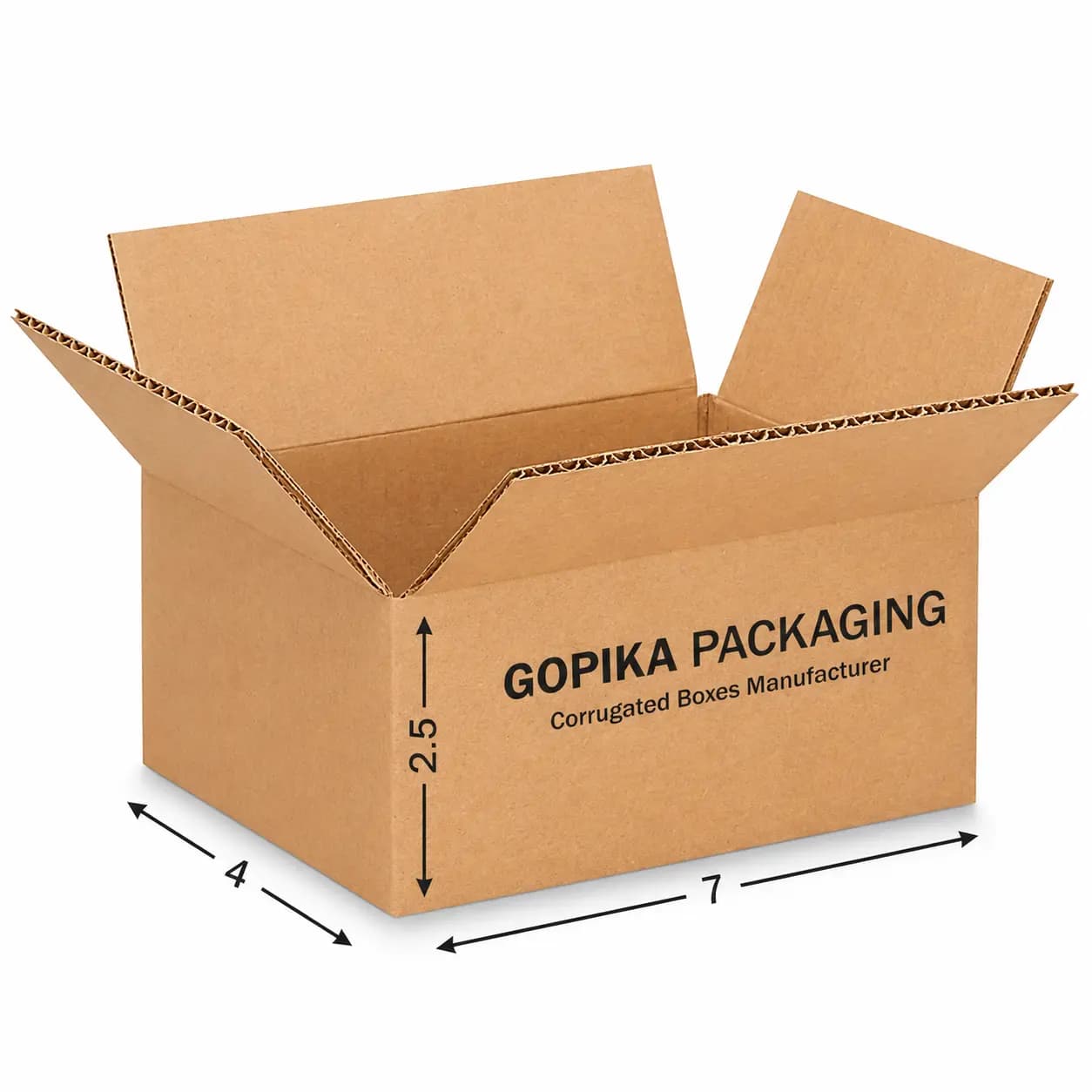 7 x 4 x 2.5 Inch Universal Corrugated Box