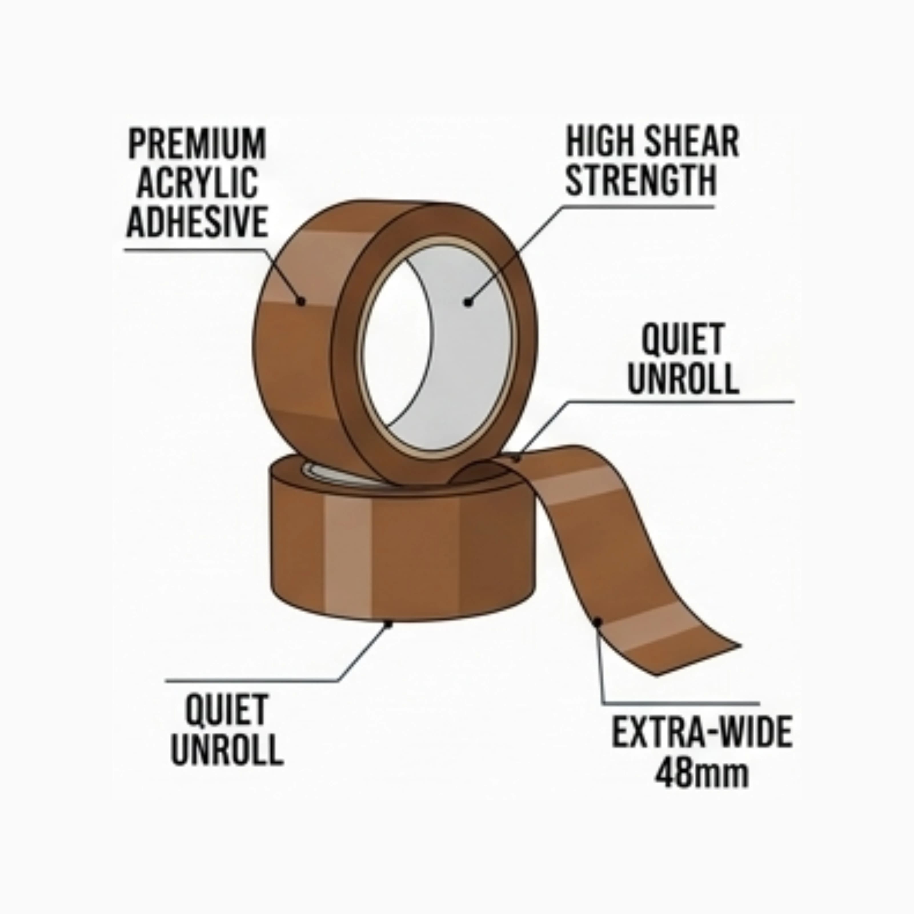 Brown Packaging Tape — view 5